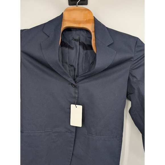 Henry Cotton's Designer Blue Jacket Cotton Blazer sz 42
